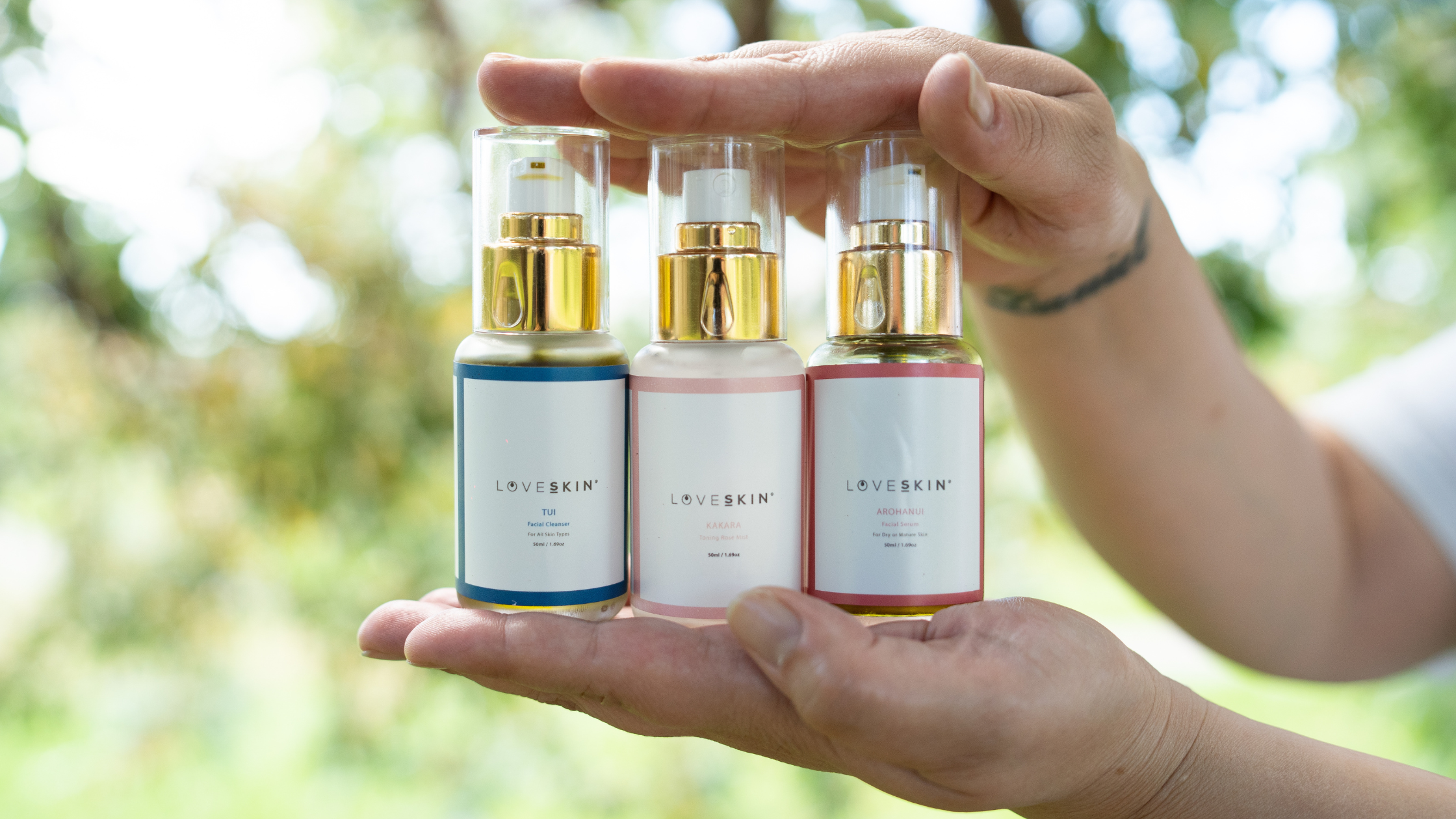Holding the Love Skin Range