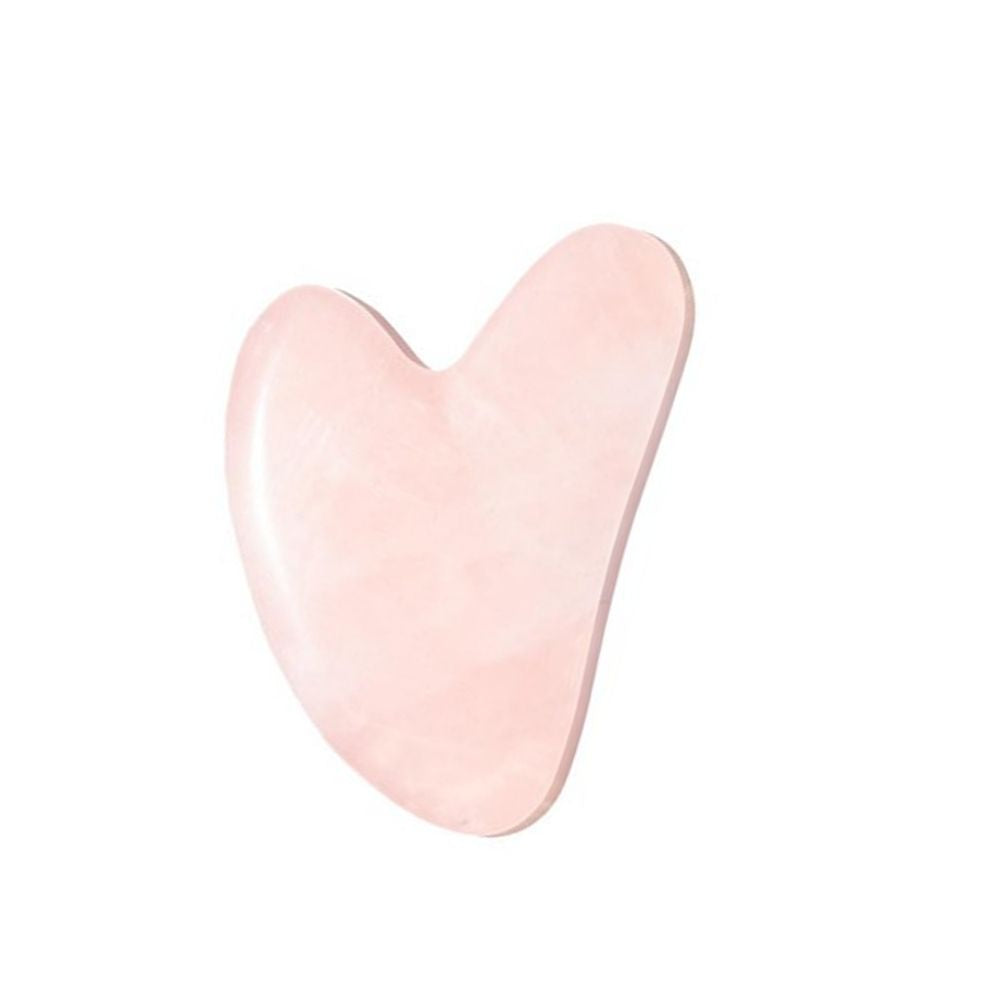 LOVESKIN Rose Gua Sha Stone – natural facial massage tool to lift, sculpt, and promote circulation for radiant, youthful, glowing skin.