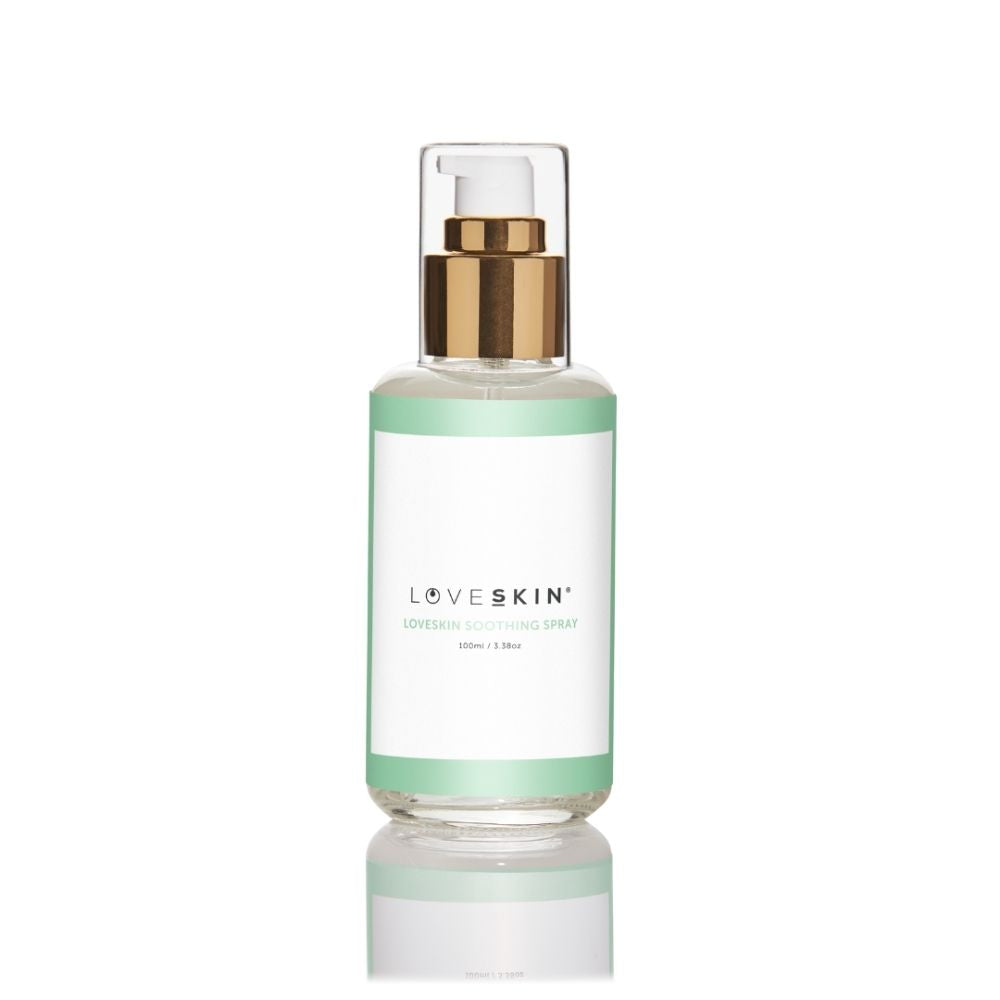 LOVESKIN's Soothing Gel with Aloe Vera & Cucumber in a sleek 100ml bottle