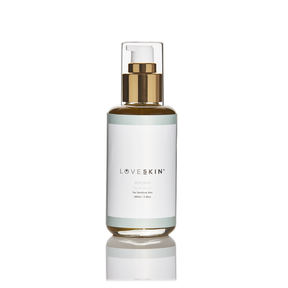 Waiwai Facial Serum to calm sensitive skin in 100ml bottle