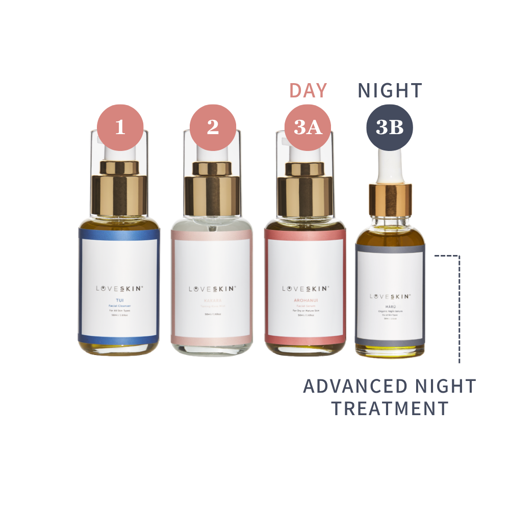 Advanced Dry/Mature skincare ritual with an advanced night treatment