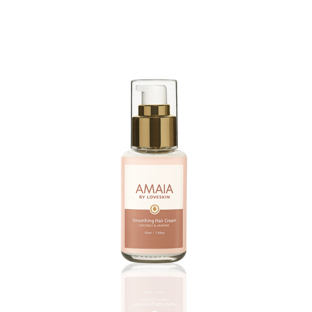 Amaia by Loveskin Smoothing Hair Cream to tame frizz and nourish dry ends