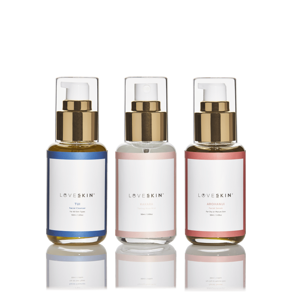 LOVESKIN Dry/Mature Skincare 50ml
ritual 3 products on clear cut background