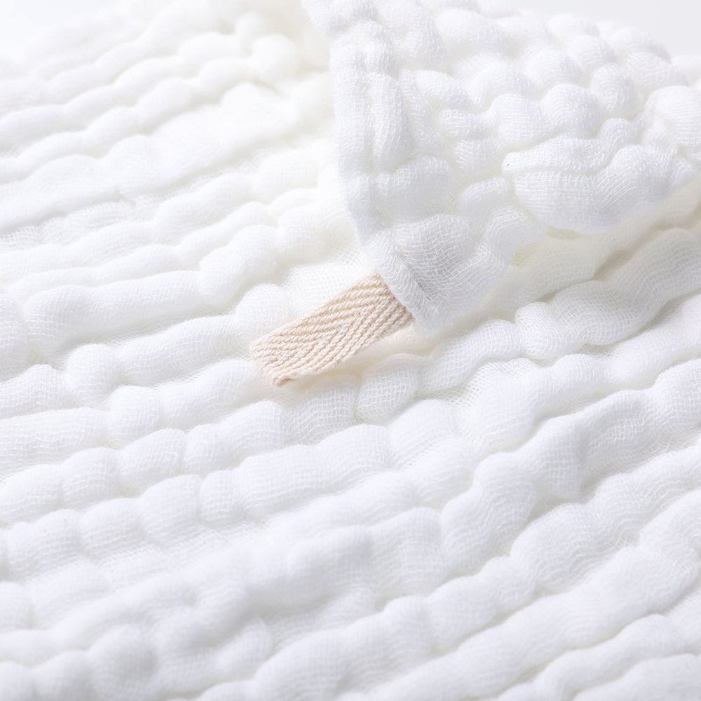 Single Faced Quilted Muslin - White